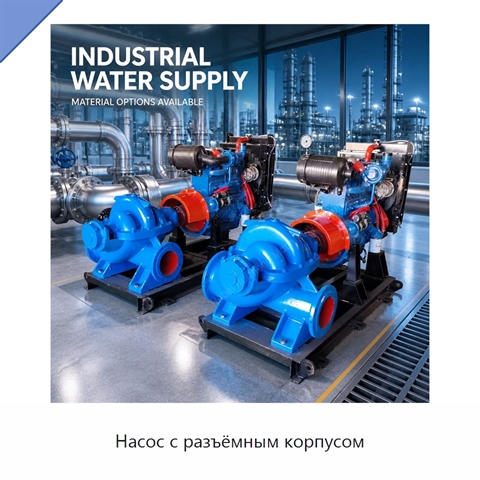 Насос с разъёмным корпусом