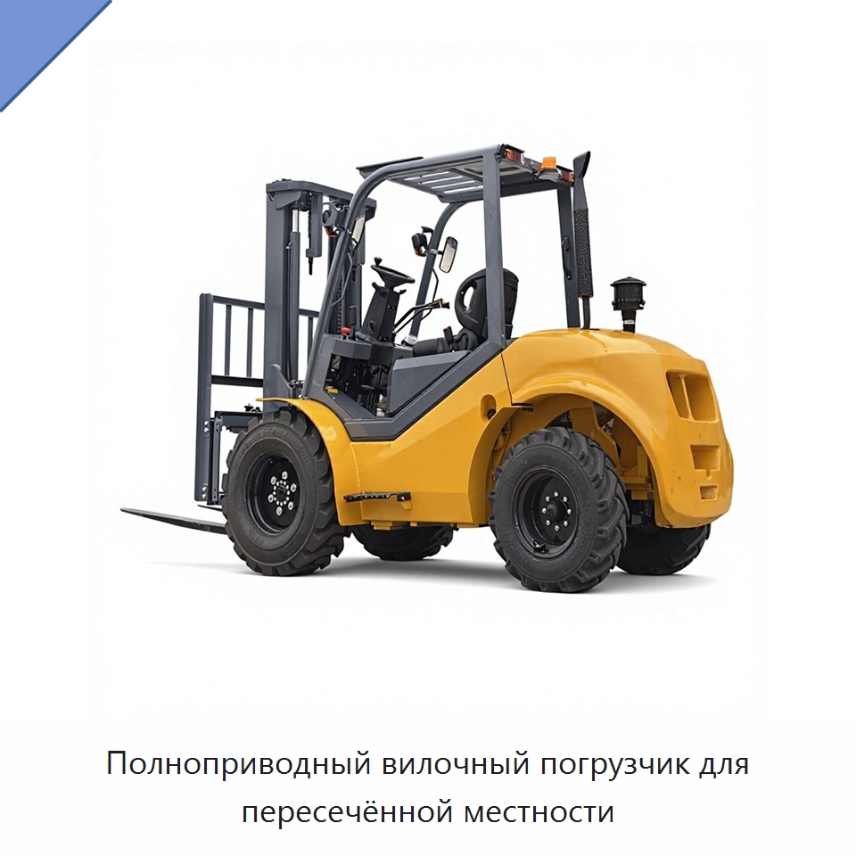 Полноприводный вилочный погрузчик для пересечённой местности — Вилочные погрузчики