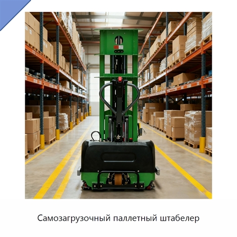 Самозагрузочный паллетный штабелер