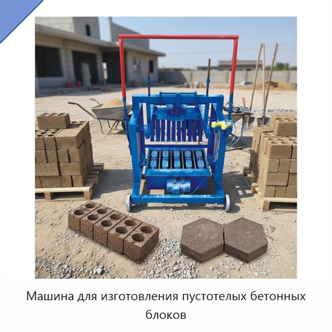 Машина для изготовления пустотелых бетонных блоков