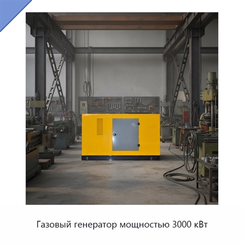 Газовый генератор мощностью 3000 кВт