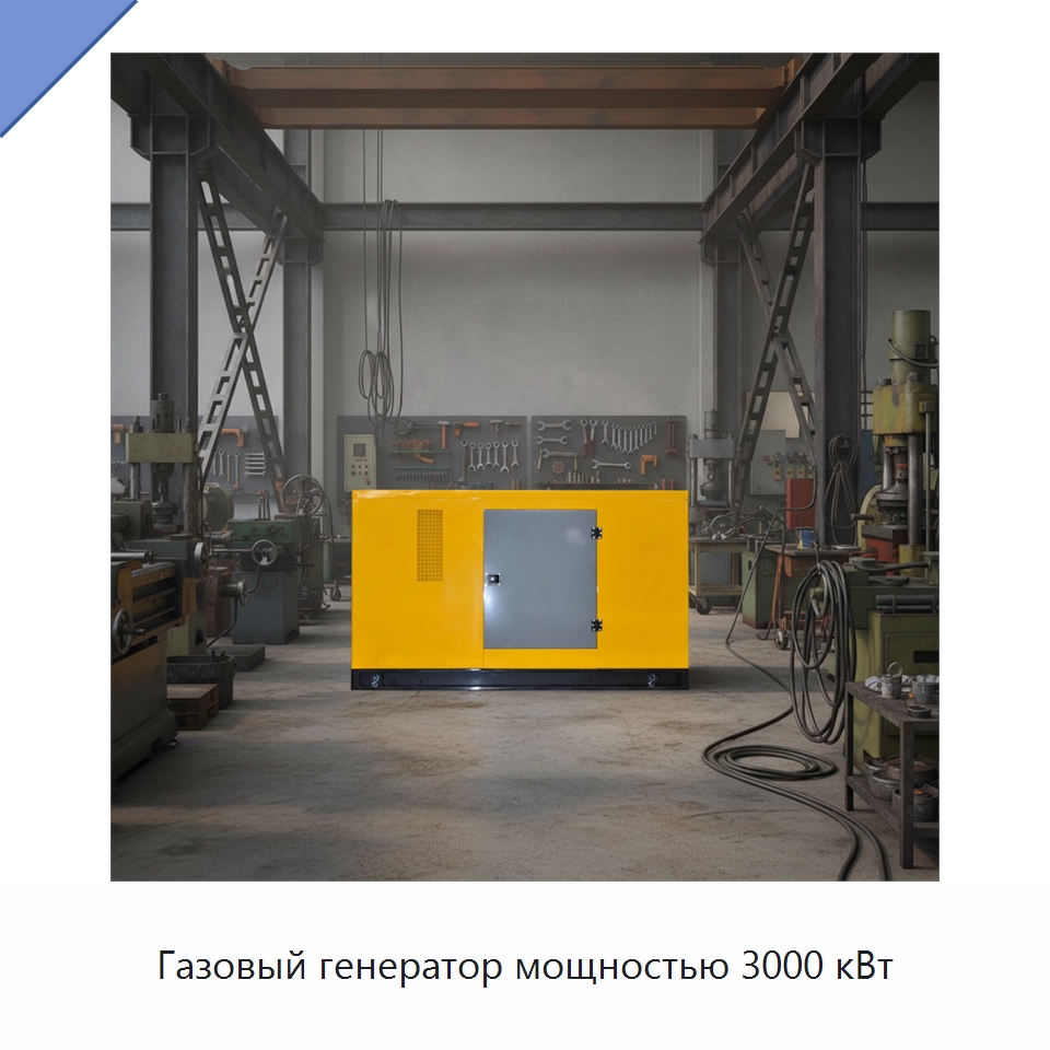 Газовый генератор мощностью 3000 кВт — Газотурбинные генераторы