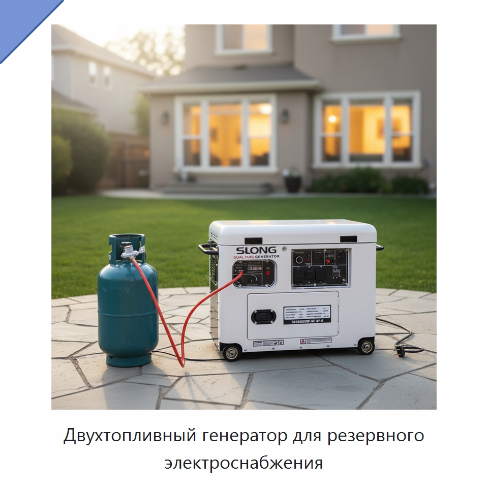 Двухтопливный генератор для резервного электроснабжения — Бензиновые генераторы