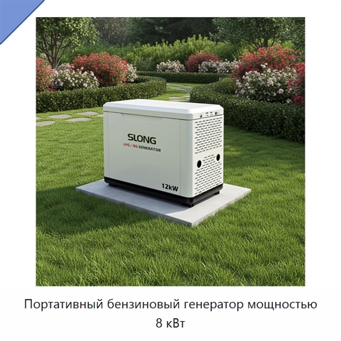 Портативный бензиновый генератор мощностью 8 кВт