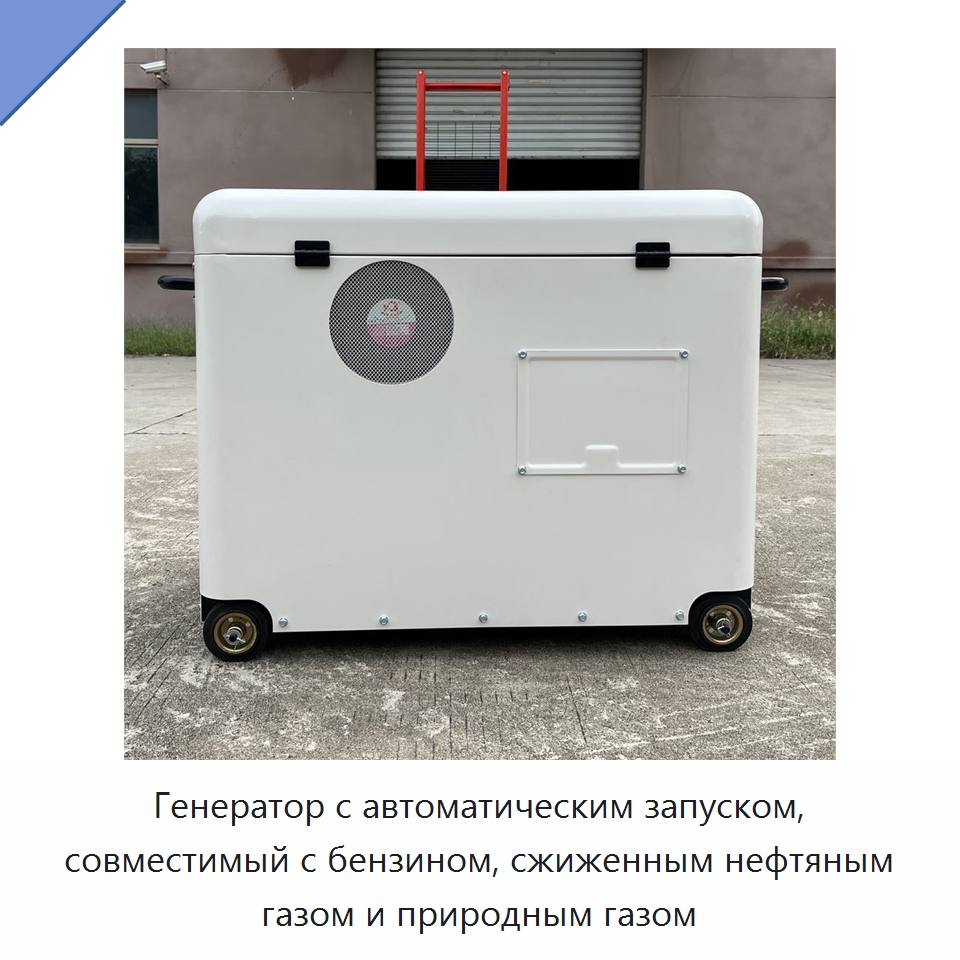 Генератор с автоматическим запуском, совместимый с бензином, сжиженным нефтяным газом и природным газом — Газотурбинные генераторы