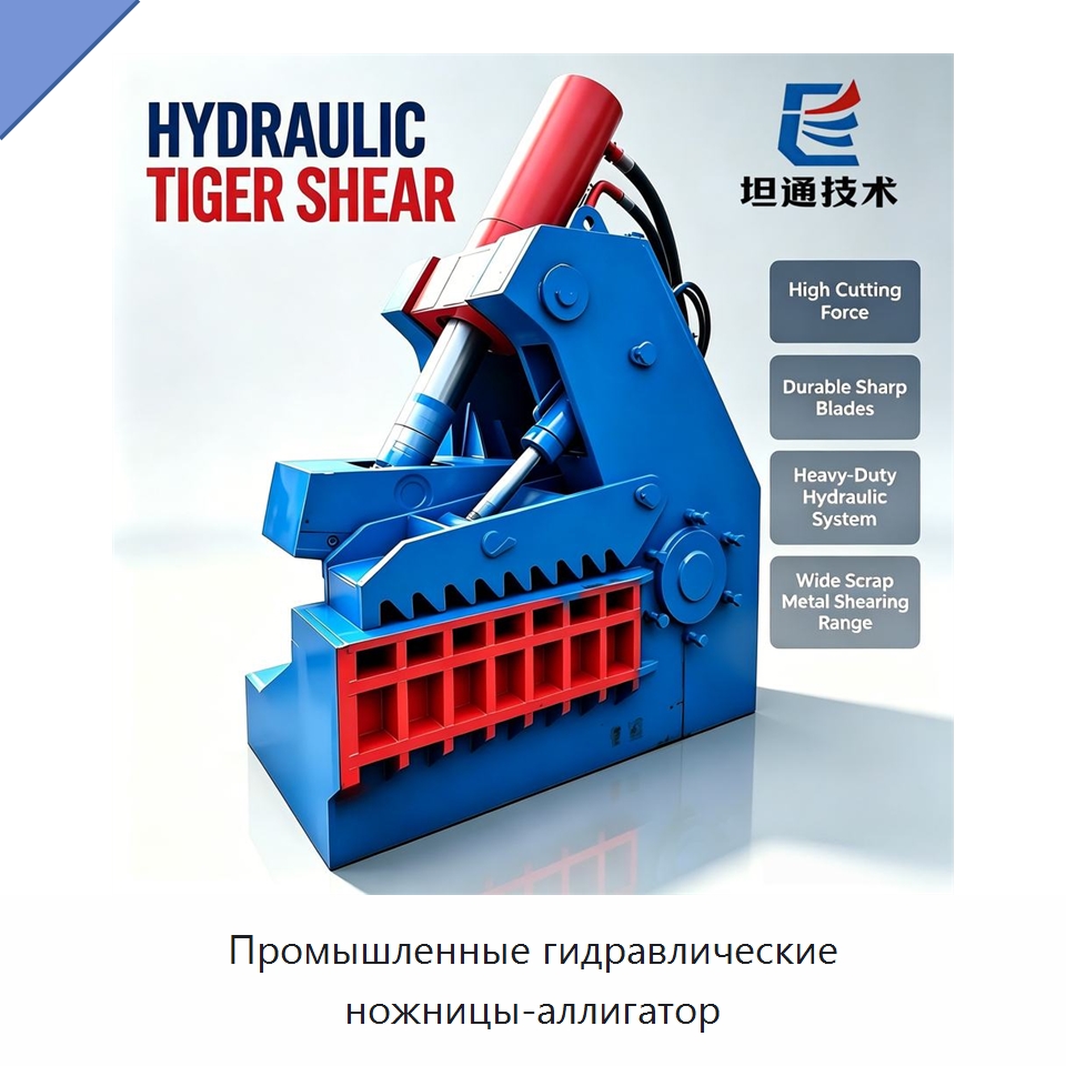 Промышленные гидравлические ножницы-аллигатор — Оборудование для переработки металлолома