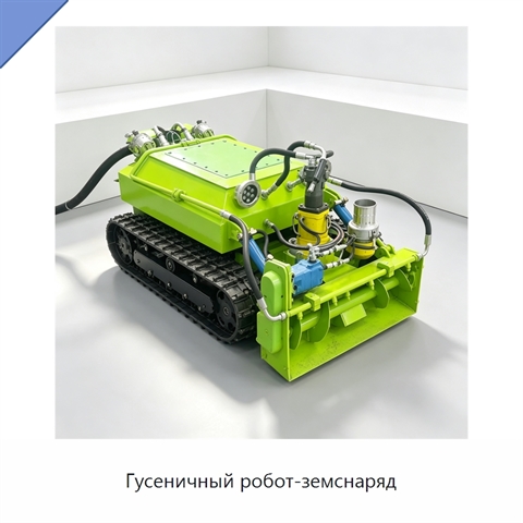 Гусеничный робот-земснаряд