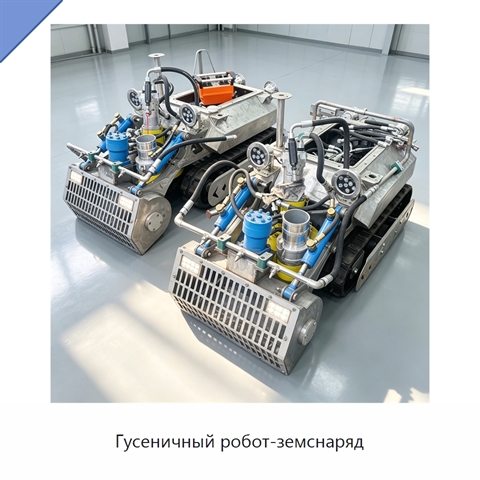 Гусеничный робот-земснаряд