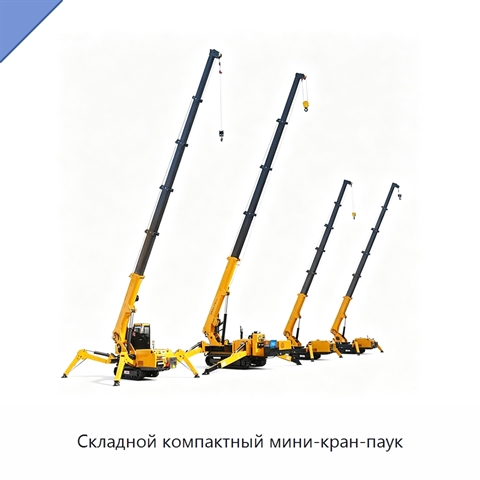 Складной компактный мини-кран-паук