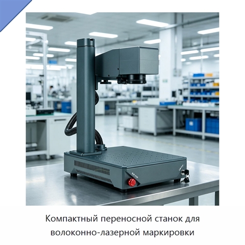 Компактный переносной станок для волоконно-лазерной маркировки