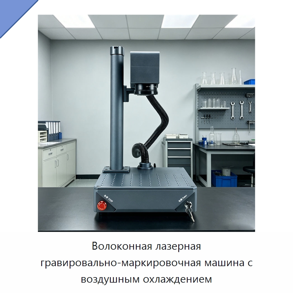 Волоконная лазерная гравировально-маркировочная машина с воздушным охлаждением — Лазерные маркировочные станки