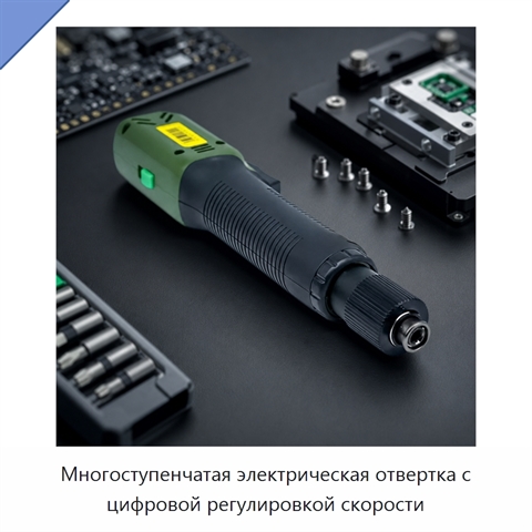 Многоступенчатая электрическая отвертка с цифровой регулировкой скорости