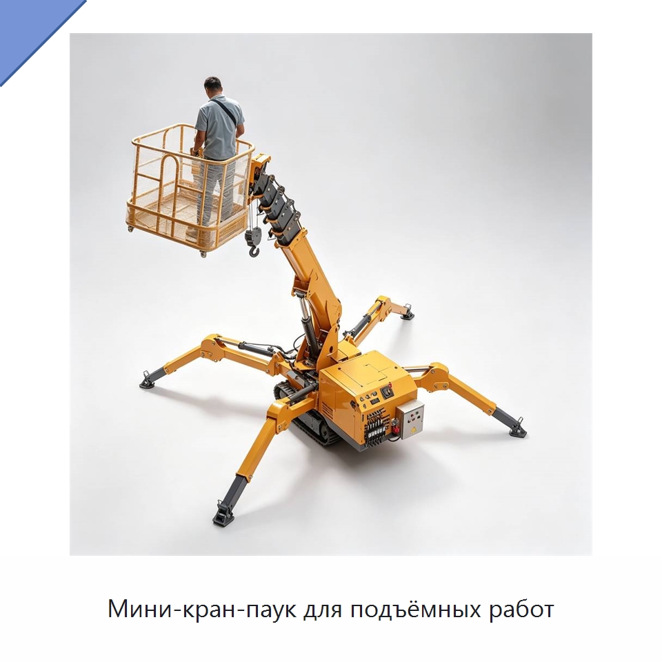 Мини-кран-паук для подъёмных работ — Краны