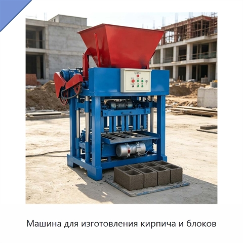 Машина для изготовления кирпича и блоков
