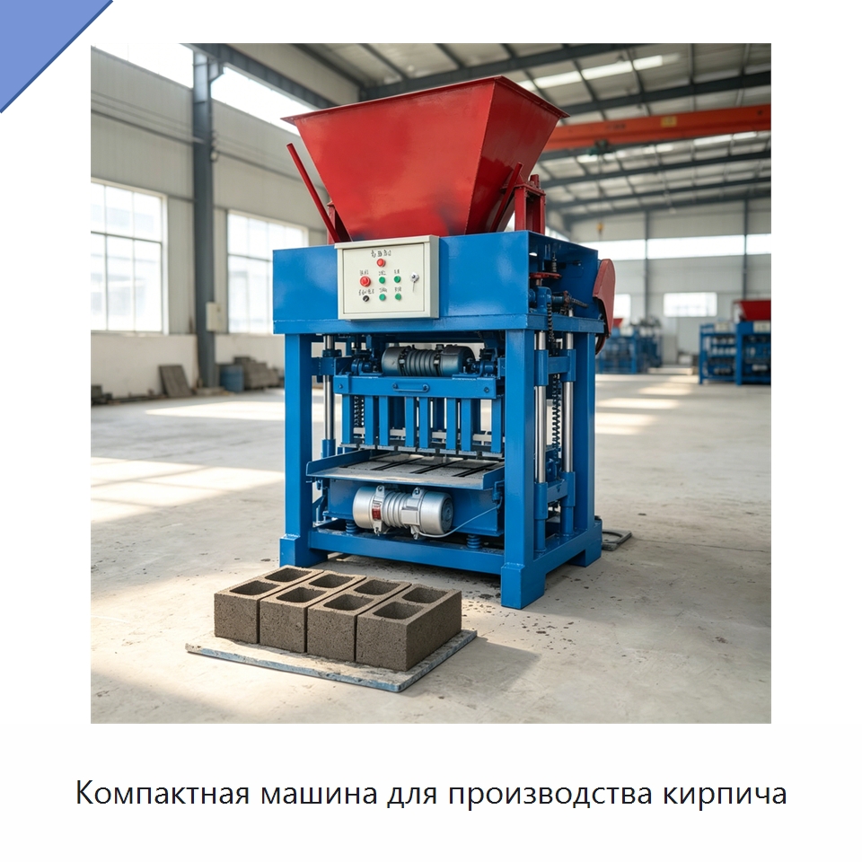 Компактная машина для производства кирпича — Оборудование для производства кирпича