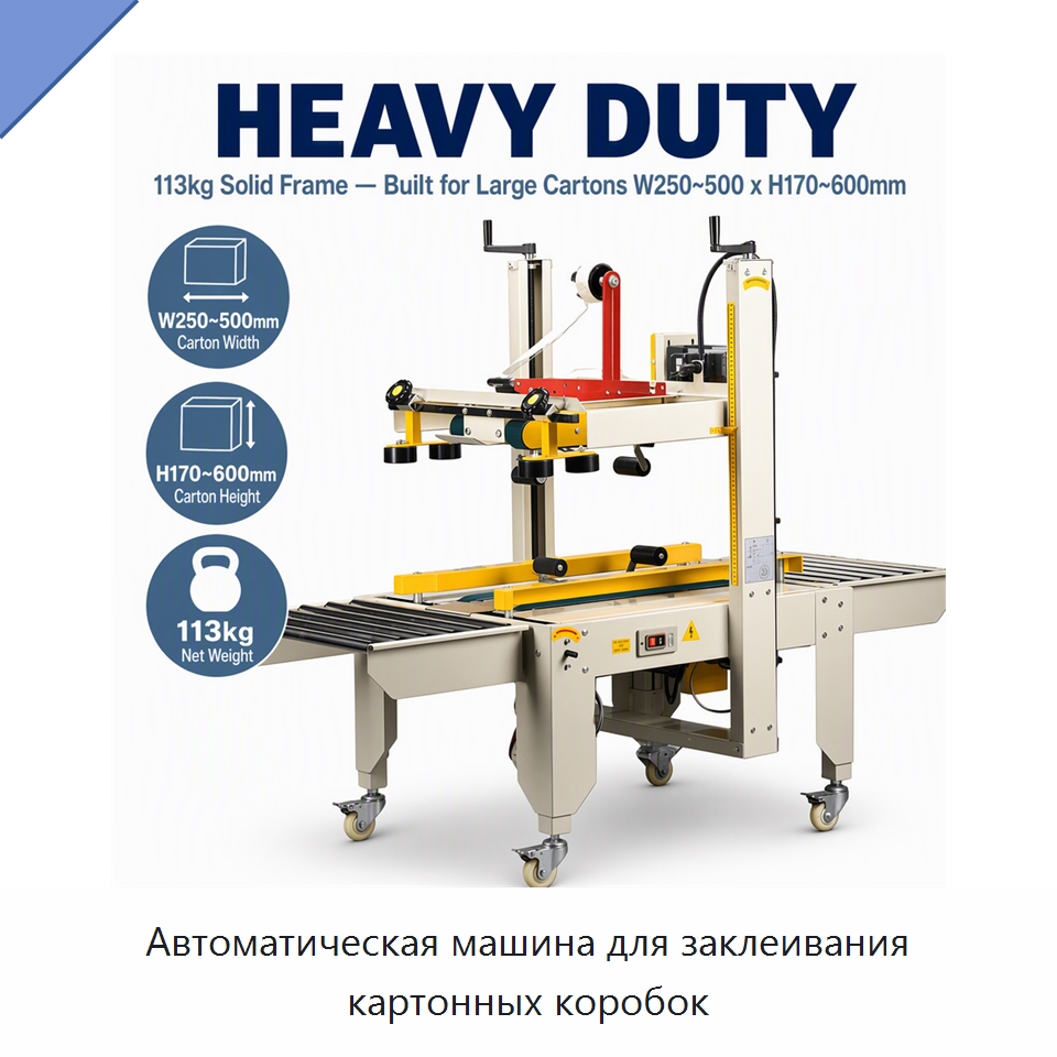 Автоматическая машина для заклеивания картонных коробок