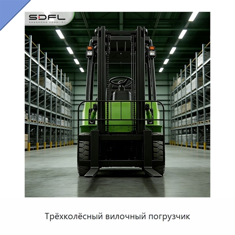 Трёхколёсный вилочный погрузчик