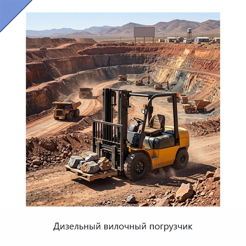 Дизельный вилочный погрузчик