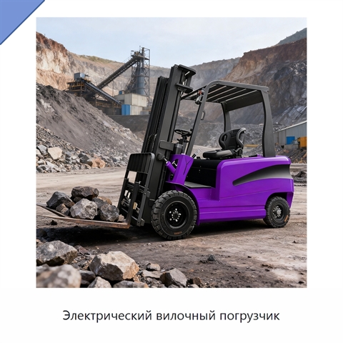 Электрический вилочный погрузчик