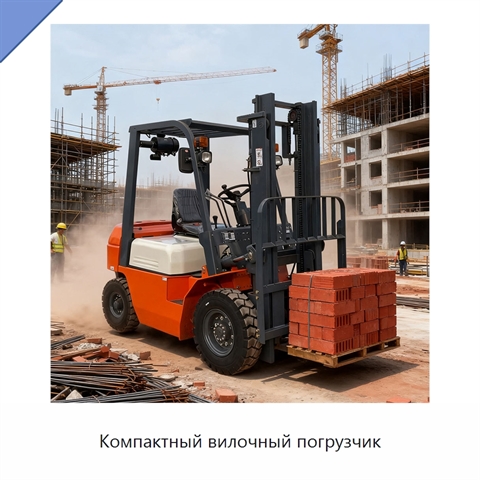 Компактный вилочный погрузчик