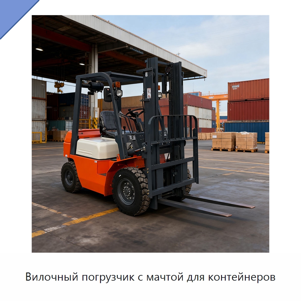Вилочный погрузчик с мачтой для контейнеров — Вилочные погрузчики