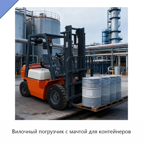 Вилочный погрузчик с мачтой для контейнеров