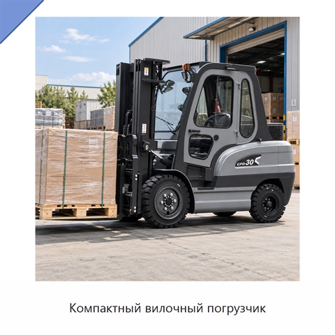Компактный вилочный погрузчик
