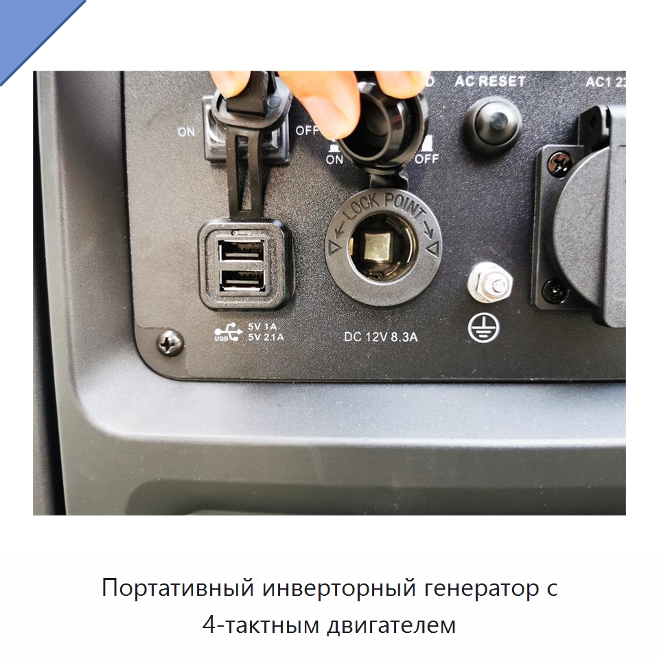 Портативный инверторный генератор с 4-тактным двигателем — Бензиновые генераторы