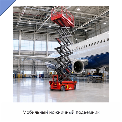 Мобильный ножничный подъёмник