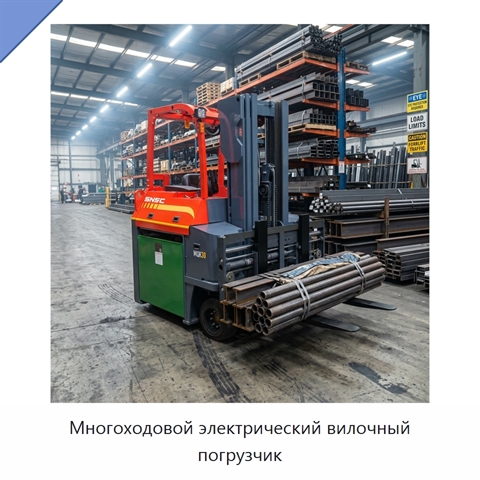Многоходовой электрический вилочный погрузчик