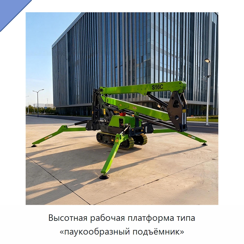 Высотная рабочая платформа типа «паукообразный подъёмник» — Грузоподъемные стрелы