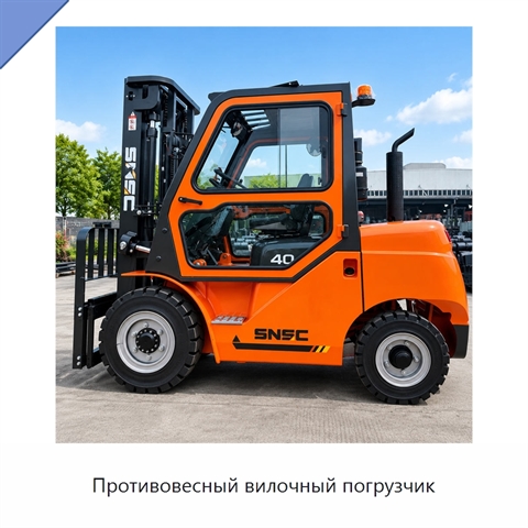 Противовесный вилочный погрузчик