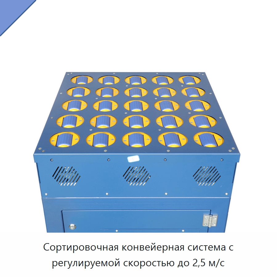 Сортировочная конвейерная система с регулируемой скоростью до 2,5 м/с — Сортировочный конвейер