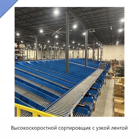Высокоскоростной сортировщик с узкой лентой
