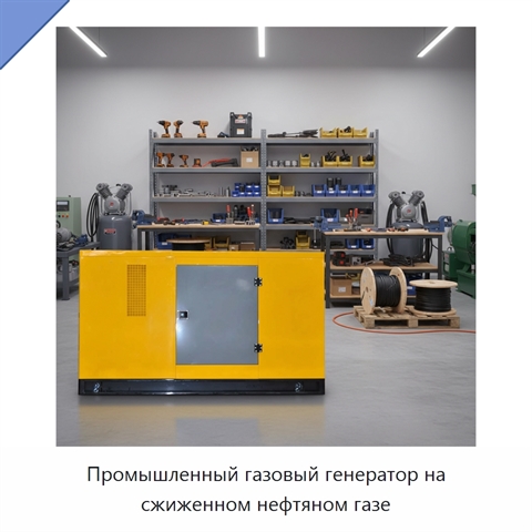 Промышленный газовый генератор на сжиженном нефтяном газе