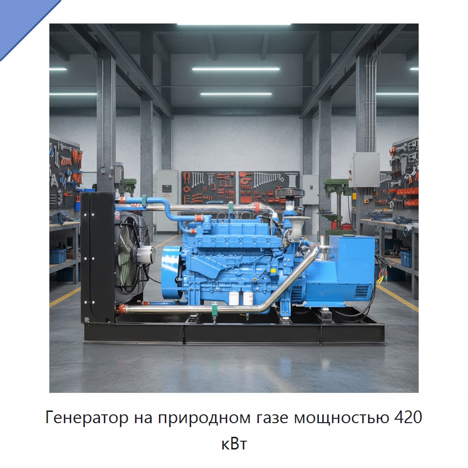 Генератор на природном газе мощностью 420 кВт — Газотурбинные генераторы