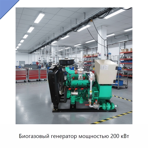 Биогазовый генератор мощностью 200 кВт
