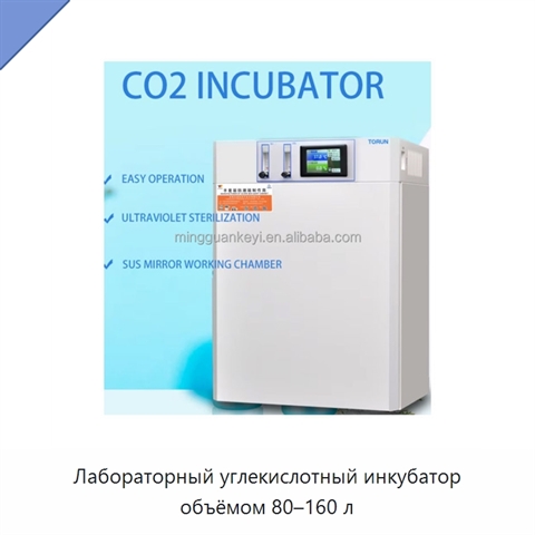 Лабораторный углекислотный инкубатор объёмом 80–160 л