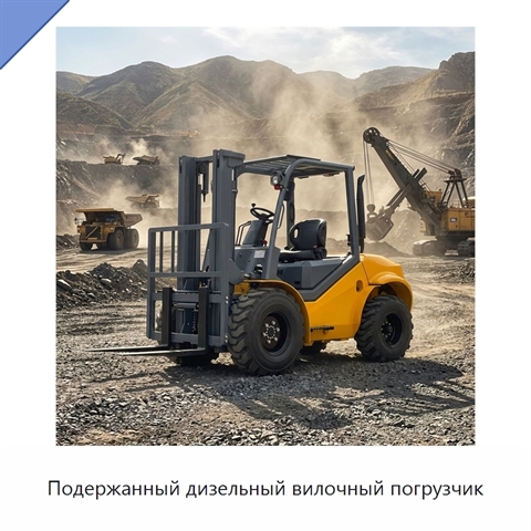 Подержанный дизельный вилочный погрузчик