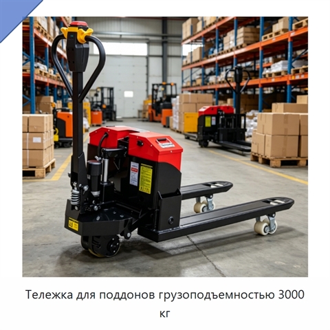 Тележка для поддонов грузоподъемностью 3000 кг