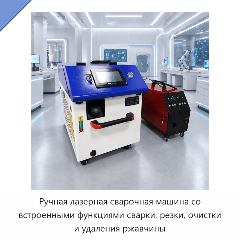 Ручная лазерная сварочная машина со встроенными функциями сварки, резки, очистки и удаления ржавчины — Установки лазерной сварки