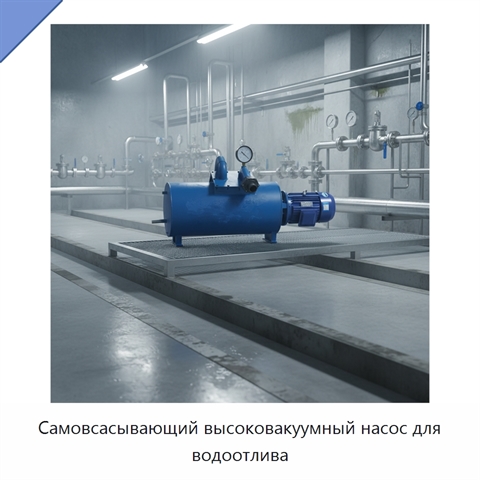 Самовсасывающий высоковакуумный насос для водоотлива