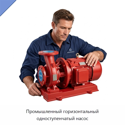 Промышленный горизонтальный одноступенчатый насос