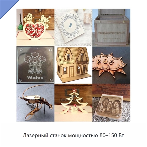 Лазерный станок мощностью 80–150 Вт