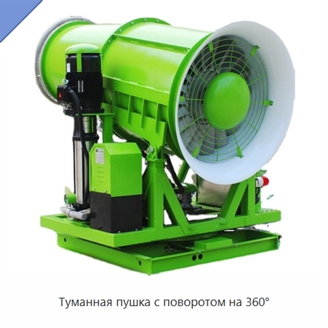 Туманная пушка с поворотом на 360°