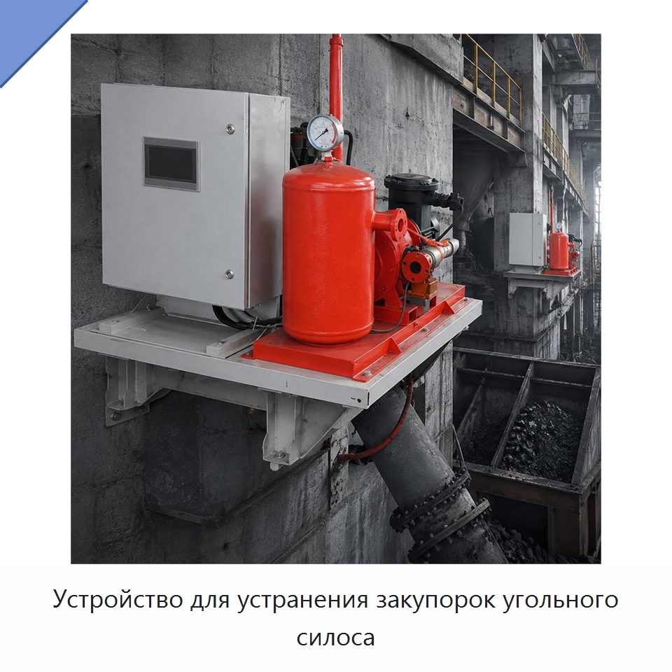 Устройство для устранения закупорок угольного силоса — Горнодобывающее оборудование