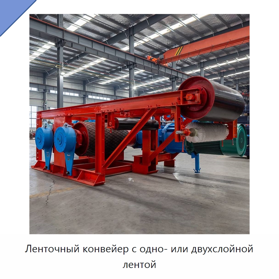 Ленточный конвейер с одно- или двухслойной лентой — Ленточный конвейер