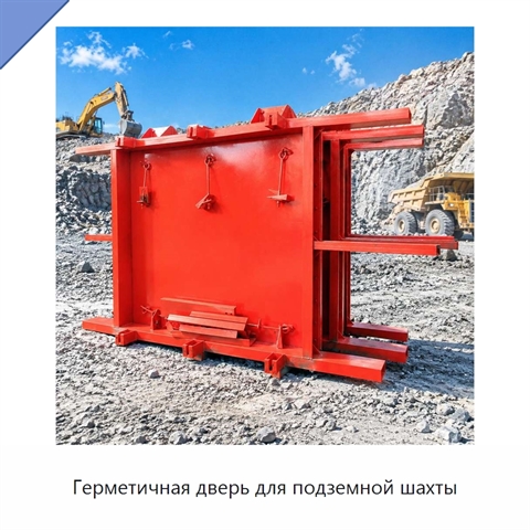 Герметичная дверь для подземной шахты