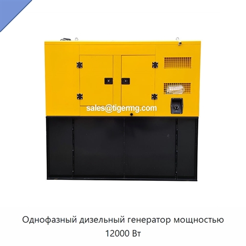 Однофазный дизельный генератор мощностью 12000 Вт