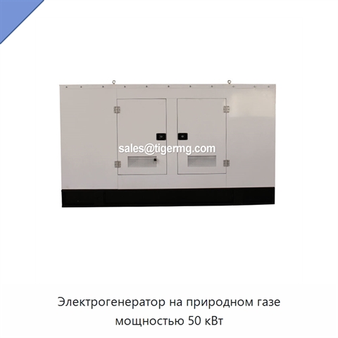 Электрогенератор на природном газе мощностью 50 кВт